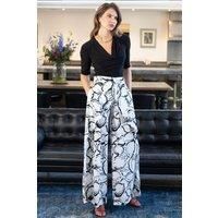 Palazzo Pants with Side Frill