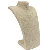 AW Large Cream Necklace Display Pendant Jewellery Stand Organizer and Holder