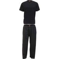 Spiral Men's URBAN FASHION - 4pc Gothic Pyjama Set in Black | Size: 2XL
