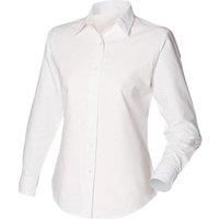 Henbury Womens/Ladies Long Sleeved Classic Oxford Work Shirt  RW638