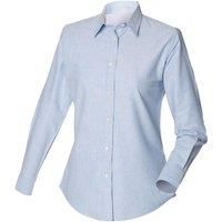 Henbury Womens/Ladies Long Sleeved Classic Oxford Work Shirt  RW638