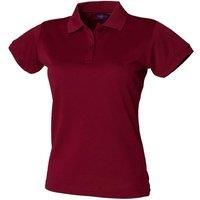 Henbury Womens/Ladies Coolplus Fitted Polo Shirt Top Szs S-3  RW636
