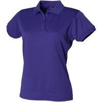 Henbury Womens/Ladies Coolplus Fitted Polo Shirt Top Szs S-3  RW636