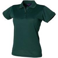 Henbury Womens/Ladies Coolplus Fitted Polo Shirt Top Szs S-3  RW636