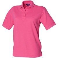 Henbury Womens/Ladies 65/35 Polo Shirt Top Sports Plain Szs   RW626