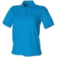 Henbury Womens/Ladies 65/35 Polo Shirt (2XL) (Sapphire Blue)