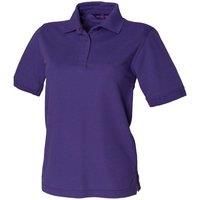 Henbury Womens/Ladies 65/35 Polo Shirt Top Sports Plain Szs   RW626