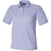 Henbury Womens/Ladies 65/35 Polo Shirt (L) (Fuchsia)