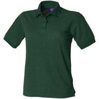 Henbury Womens/Ladies 65/35 Polo Shirt Top Sports Plain Szs   RW626