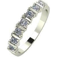 Moissanite 9Ct Gold 1/2 Carat Eq Moissanite 7 Stone Eternity Ring