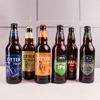Six Devon Ales Hamper - Wicker Hamper