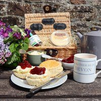 Devon Cream Tea for Two Hamper - Afternoon Tea Delivery - Printed Box