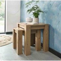 Home Origins Blake Light Oak Nest of Lamp Tables