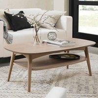 Bentley Designs Tuska Scandi Oak Coffee Table With Shelf