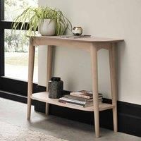 Home Origins Johansen Scandi Oak Console With Shelf