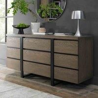 Violi Weathered Oak Wide Sideboard