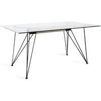 Dining Chair Collection Eriksen Pair of Dark Grey Faux Leather Chairs with Grey Rustic Oak Effect Legs