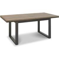 Violi Weathered Oak 6-8 Seater Dining Table With Peppercorn Legs & 6 Mondrian Chairs In Dark Grey Faux Leather