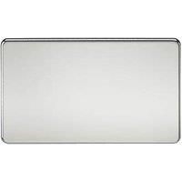 KnightsBridge Screwless 2G Blanking Plate Polished Chrome