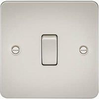 KnightsBridge Flat Plate 10AX 1G Intermediate Switch - Pearl