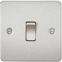 KnightsBridge 1G 2 Way Flat Plate Switch - Rocker Switch