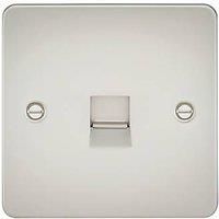 KnightsBridge Flat Plate Telephone master socket -pearl