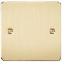 Knightsbridge FP8350BB Brushed Brass FPAV8350BB Flat 1G Blanking Plate