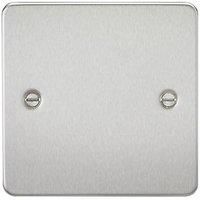 KnightsBridge 1G Blanking Flat Plate- Brushed Chrome