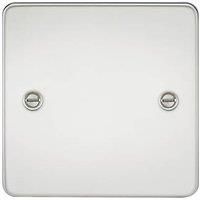 KnightsBridge Flat Plate 1G blanking plate - polished chrome