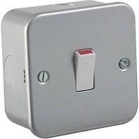 KnightsBridge Metal Clad 20A 1G DP Switch