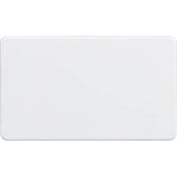 KnightsBridge Screwless 2G Blanking Plate - Matt White