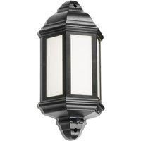 ML Knightsbridge LANT4 230V IP54 LED Half Wall Lantern with PIR