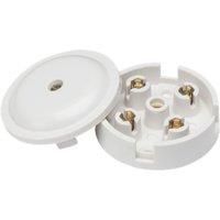 Knightsbridge SN8400 4-Terminal Junction Box, White, 5 A, 59 mm