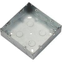 Knightsbridge 6-8-Module Grid Galvanised Steel Back Box 35mm (653YC)