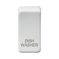 KnightsBridge Switch cover "marked DISHWASHER" - matt white