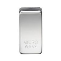 KnightsBridge Switch cover "marked MICROWAVE" - polished chrome