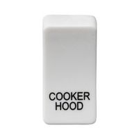 KnightsBridge Switch cover "marked COOKER HOOD" - white