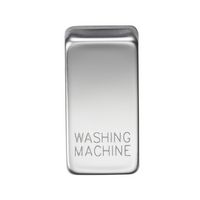 KnightsBridge Switch cover "marked WASHING MACHINE" - polished chrome
