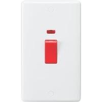 MLA Knightsbridge CU8332N White Curved Edge 45A DP Switch with Neon (large)