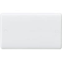Curved Edge Multimedia Combination Plate in White
