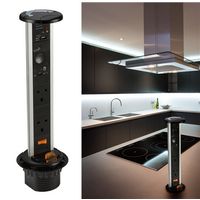 Knightsbridge SK005 A 2G Pop Up Socket with Built-In 2.4 A Bluetooth Speaker and USB Charger, IP54, 13 A