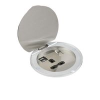 Recessed 1G Switched 13A Socket with USB