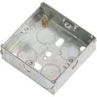 2G 25mm Galvanised Steel Box
