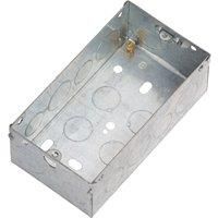 KNIGHTSBRIDGE SCREWLESS METAL GRID FRONT PLATE SWITCH COMPONENTS BRUSHED CHROME