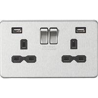 13A 2G Switched Socket with Dual USB Charger
