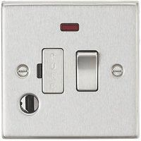 KNIGHTSBRIDGE BRUSHED CHROME SQUARE EDGE Switches & Sockets ALL Inserts + USB