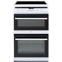 Amica AFC5550WH 50cm Double Oven Electric Cooker With Ceramic Hob  White