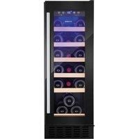 Amica AWC300BL 19 Bottle Freestanding Under Counter Wine Cooler Single Zone 30cm Wide 82cm Tall - Stainless Steel