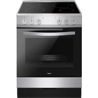 Amica AFC601SS 60cm Ceramic Electric Cooker with Single Oven, A Rated, 2 Year Warranty - Silver
