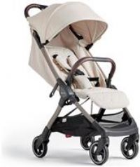 Silver Cross | Clic Compact Pushchair | Travel Stroller | Foldable & Lightweight Stroller | Cabin Size | Newborns - 4yrs | Almond